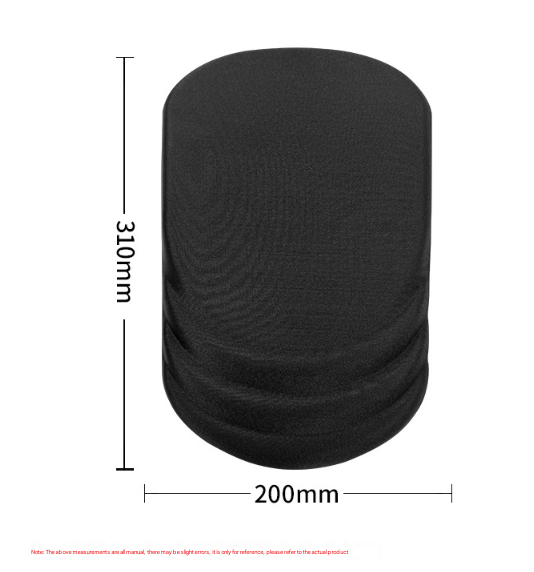 Black Ergonomic Mouse Pad with 3D Silicone Gel Wrist Rest - Stylish Comfort & Support for Office & Home V888-ELOSUNG27761