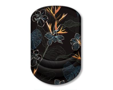Black Flower Pattern Ergonomic Mouse Pad with 3D Silicone Gel Wrist Rest - Stylish Comfort & Support for V888-ELOSUNG27762