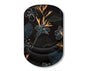 Black Flower Pattern Ergonomic Mouse Pad with 3D Silicone Gel Wrist Rest - Stylish Comfort & Support for V888-ELOSUNG27762