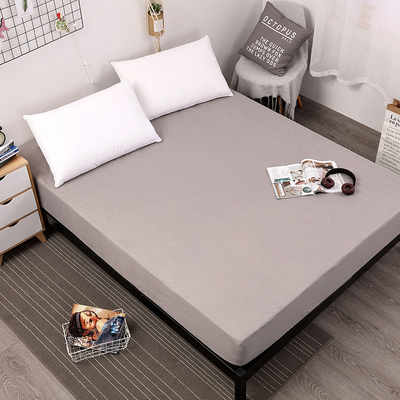 Grey Queen Size Waterproof Fitted Mattress Protector - Soft & Breathable Bed Cover, Hypoallergenic, Deep V888-ELOSUNG27780