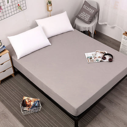 Grey Queen Size Waterproof Fitted Mattress Protector - Soft & Breathable Bed Cover, Hypoallergenic, Deep V888-ELOSUNG27780