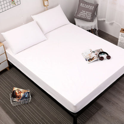 White Queen Size Waterproof Fitted Mattress Protector - Soft & Breathable Bed Cover, Hypoallergenic, Deep V888-ELOSUNG27781