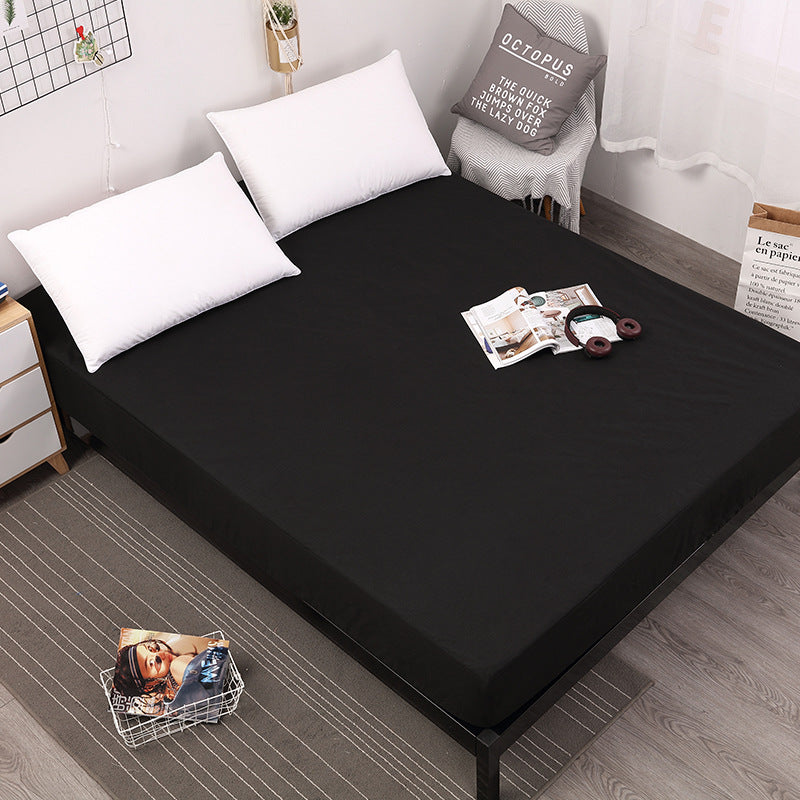 Black Queen Size Waterproof Fitted Mattress Protector - Soft & Breathable Bed Cover, Hypoallergenic, Deep V888-ELOSUNG27782