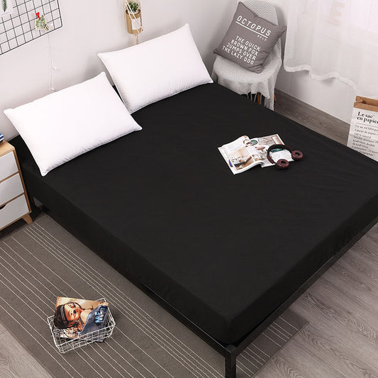 Black Queen Size Waterproof Fitted Mattress Protector - Soft & Breathable Bed Cover, Hypoallergenic, Deep V888-ELOSUNG27782