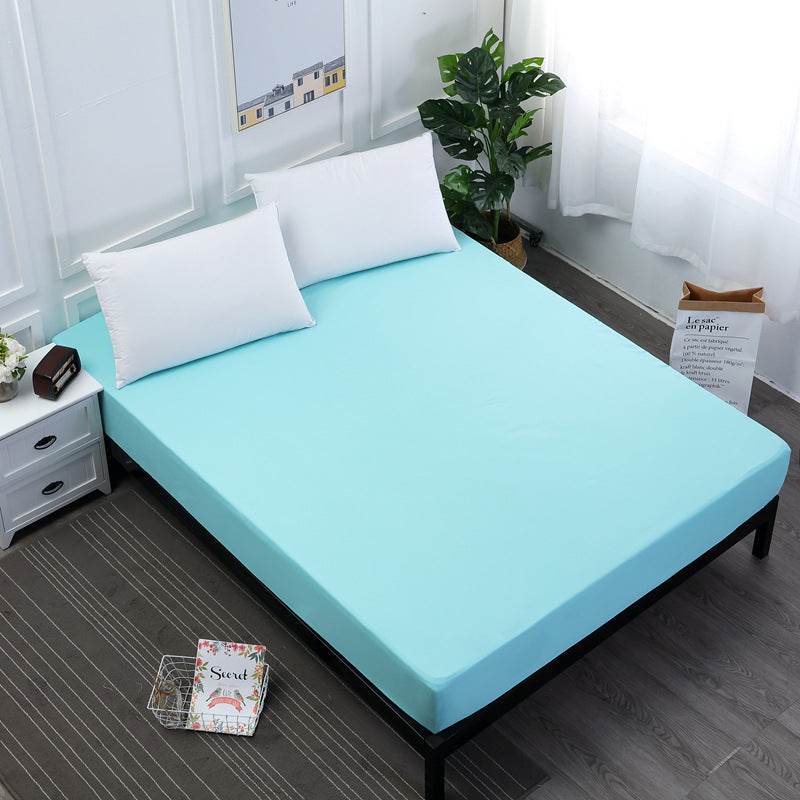 Light Blue Queen Size Waterproof Fitted Mattress Protector - Soft & Breathable Bed Cover, Hypoallergenic, V888-ELOSUNG27785