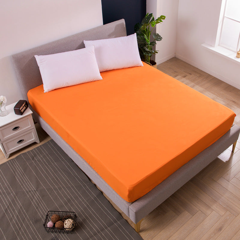 Orange Queen Size Waterproof Fitted Mattress Protector - Soft & Breathable Bed Cover, Hypoallergenic, Deep V888-ELOSUNG27791