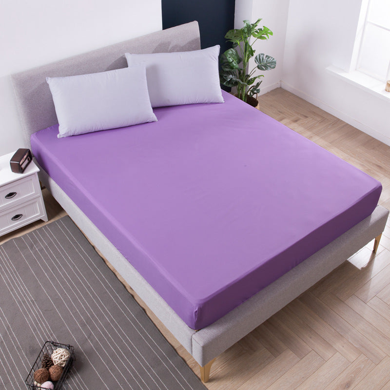 Purple Queen Size Waterproof Fitted Mattress Protector - Soft & Breathable Bed Cover, Hypoallergenic, Deep V888-ELOSUNG27792