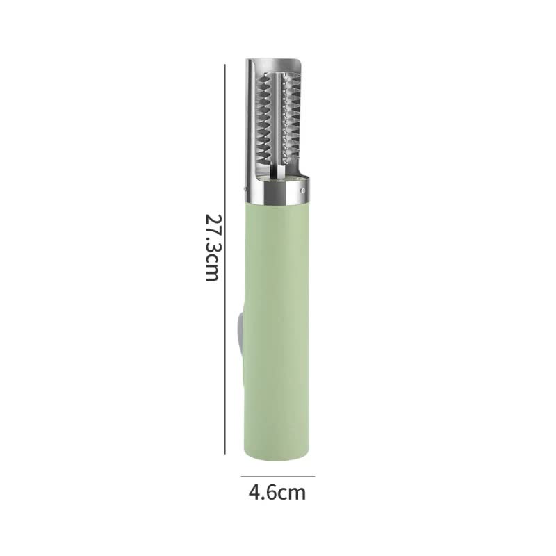 Green Cordless Electric Fish Scaler - Rechargeable 3000mAh Power, Stainless Steel Blade, Mess-Free Fish V888-ELOSUNG27803
