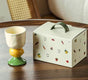 Yellow Whimsical lemon Stem Ceramic Goblet - 150ml Hand-Painted lemon Design, Unique Coffee & Drinkware Gift V888-ELOSUNG27815