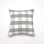 Green Big Plaid Pattern Set of 2 Decorative Cushion Covers - 45x45cm, Soft Polyester (Inserts Not Included) V888-ELOSUNG27823