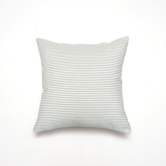 Green Pinstripe Pattern Set of 2 Decorative Cushion Covers - 45x45cm, Soft Polyester (Inserts Not Included) V888-ELOSUNG27824