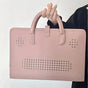 Chic Pink 14-Inch Laptop Handbag - PU Leather Sleeve with Carry Handles & Cooling Vents V888-ELOSUNG27825