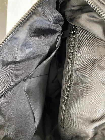 Size S Black Stylish Waterproof Nylon Backpack - Lightweight, Multi-Pocket for Travel, Commute & Daily Use V888-ELOSUNG27848