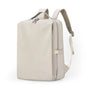 Beige Slim Minimalist Laptop Backpack - Shockproof & Anti-Theft Design, Travel-Friendly with Luggage Strap, V888-ELOSUNG27860