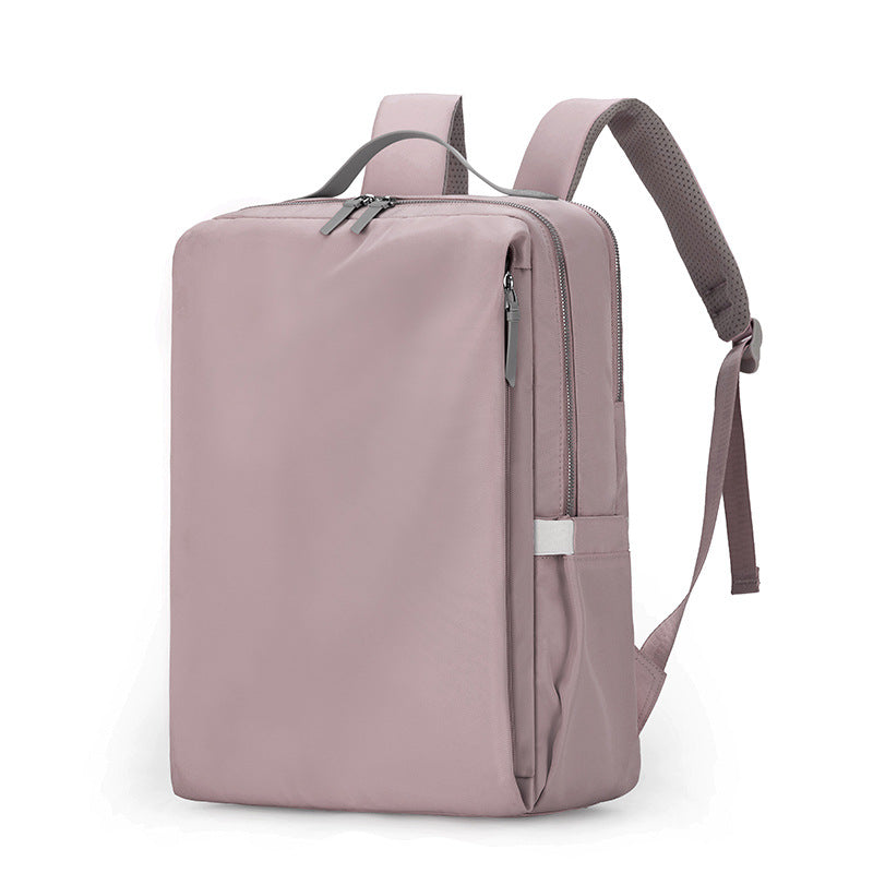 Purple Slim Minimalist Laptop Backpack - Shockproof & Anti-Theft Design, Travel-Friendly with Luggage Strap, V888-ELOSUNG27861