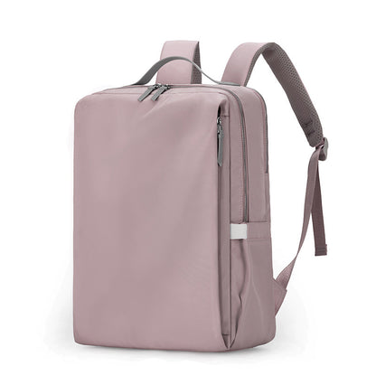 Purple Slim Minimalist Laptop Backpack - Shockproof & Anti-Theft Design, Travel-Friendly with Luggage Strap, V888-ELOSUNG27861