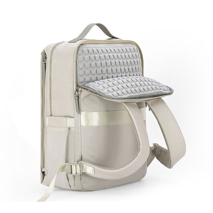 Purple Slim Minimalist Laptop Backpack - Shockproof & Anti-Theft Design, Travel-Friendly with Luggage Strap, V888-ELOSUNG27861