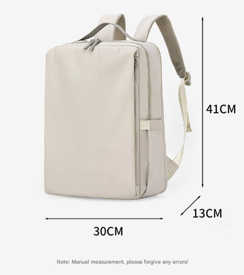 Black Slim Minimalist Laptop Backpack - Shockproof & Anti-Theft Design, Travel-Friendly with Luggage Strap, V888-ELOSUNG27863