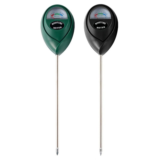 2 Pcs (1 Green + 1 Black) Soil Moisture Meter - Accurate Plant Water Monitor for Garden & Potted Plants, No V888-ELOSUNG27872