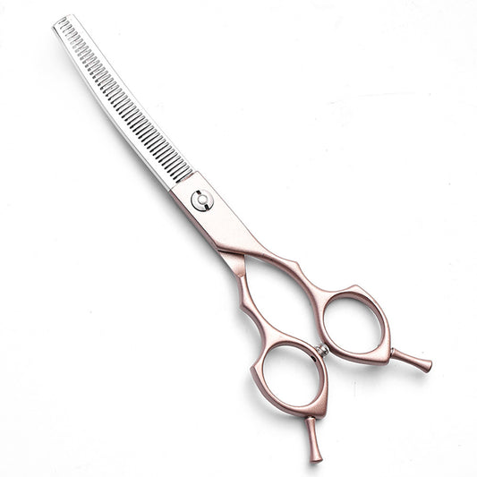 Rose Gold and Silver Professional 6.5 Inch Pet Grooming Thinning Shears - 45-Tooth Stainless Steel V888-ELOSUNG27878