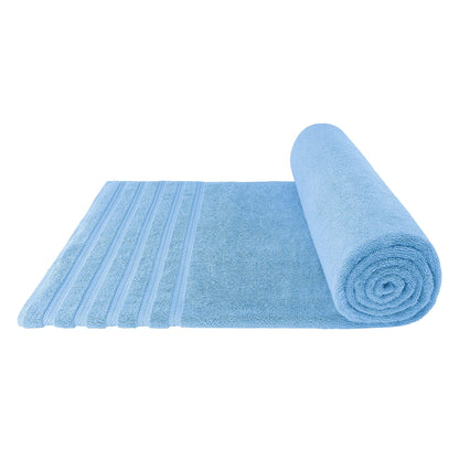 Dark Blue Luxury 6-Piece Combed Cotton Towel Bale Set - Ultra Soft & Absorbent Bath, Hand, Face Towels V888-ELOSUNG27905