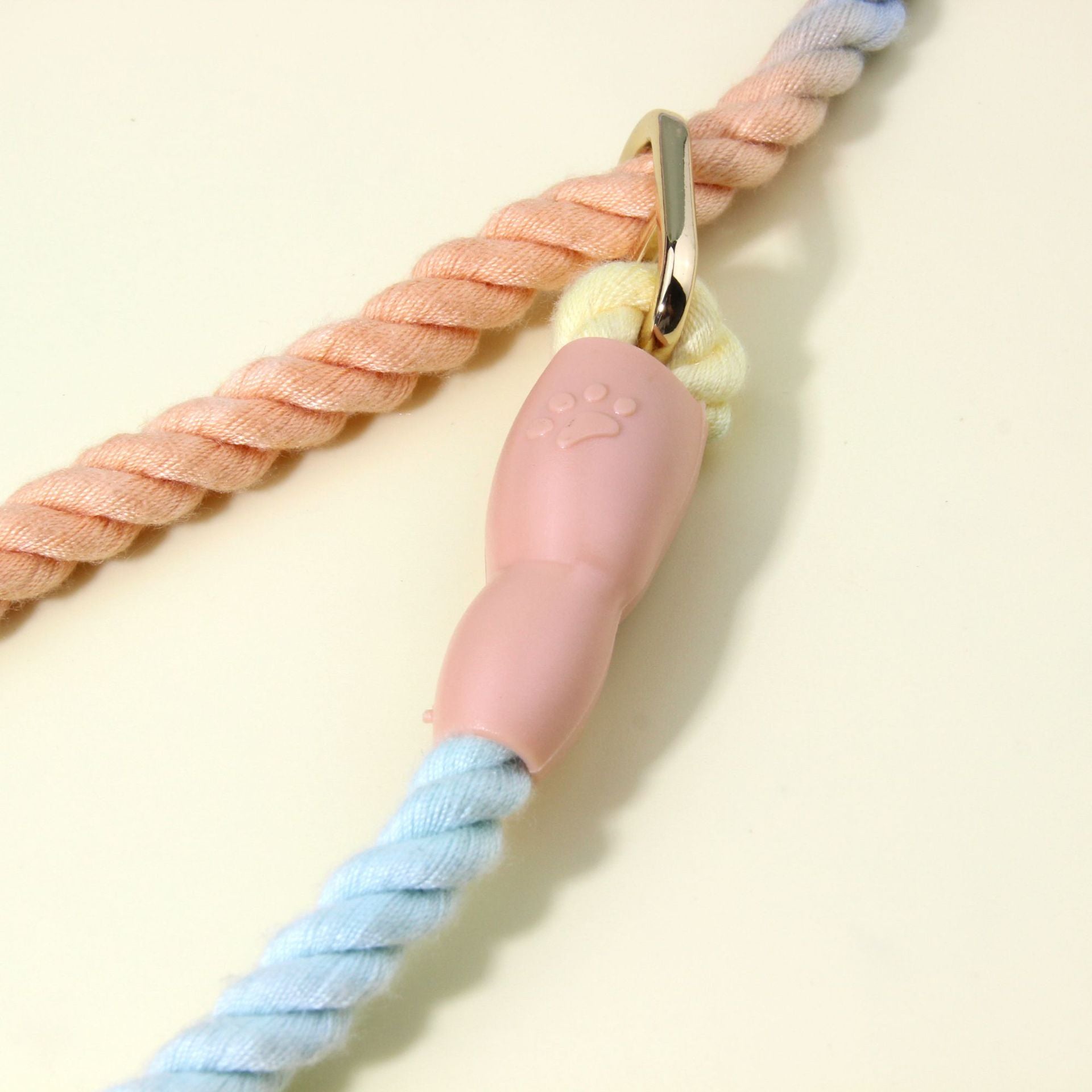 Colorful Vibrant Rainbow Ombre Rope Dog Leash - Durable Nylon P-Chain Slip Lead for Small & Medium Breeds V888-ELOSUNG27906