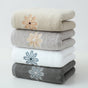 Color Mixing 4-Pack Elegant Floral Embroidered Cotton Hand Towels - Ultra Soft & Absorbent V888-ELOSUNG27935
