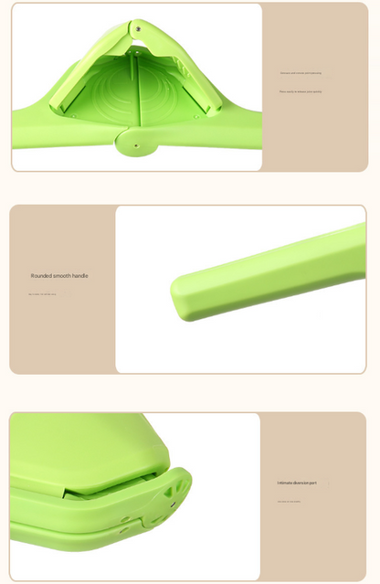 3 Pcs Green Easy-Squeeze Manual Citrus Juicer - Durable Lemon & Orange Squeezer with Pour Spout, Food-Grade PP V888-ELOSUNG27976