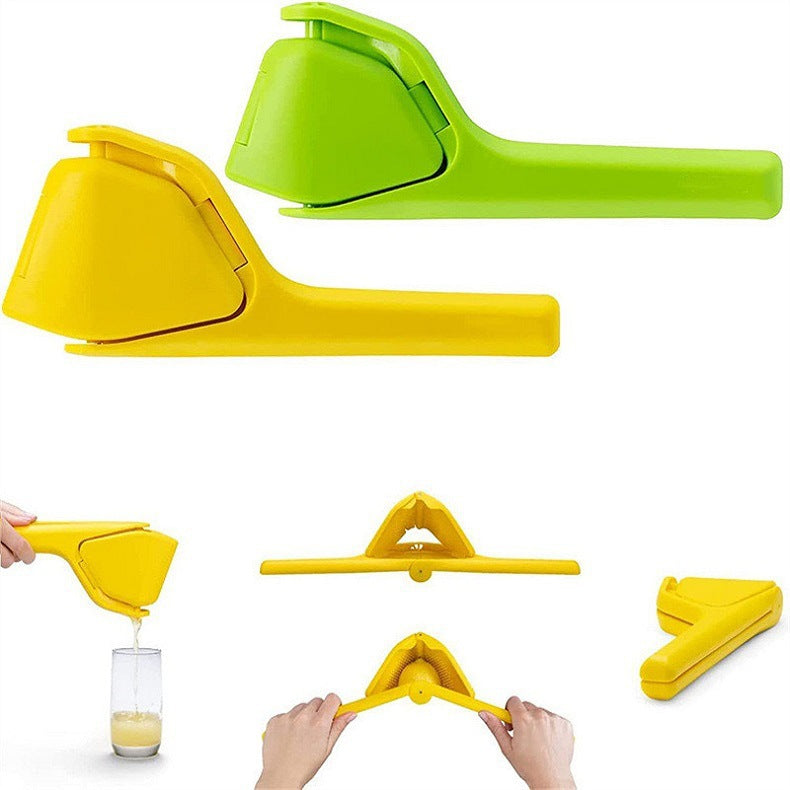 3 Pcs Yellow Easy-Squeeze Manual Citrus Juicer - Durable Lemon & Orange Squeezer with Pour Spout, Food-Grade V888-ELOSUNG27977