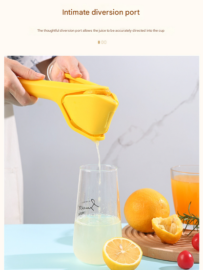 3 Pcs Yellow Easy-Squeeze Manual Citrus Juicer - Durable Lemon & Orange Squeezer with Pour Spout, Food-Grade V888-ELOSUNG27977
