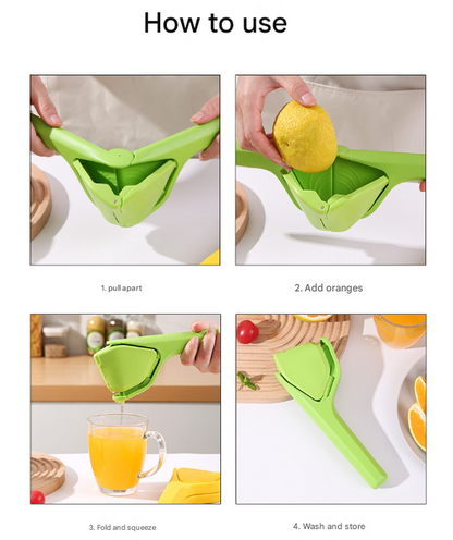 3 Pcs Yellow Easy-Squeeze Manual Citrus Juicer - Durable Lemon & Orange Squeezer with Pour Spout, Food-Grade V888-ELOSUNG27977