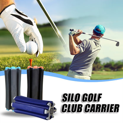 Blue Set of 2 Portable Golf Club Carrier Holders - Lightweight Club Organizer Caddy V888-ELOSUNG28001