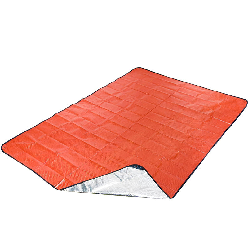 Heavy Duty PE Emergency Survival Blanket - Waterproof Thermal Reflective Tarp (Orange/Silver) V888-ELOSUNG28007