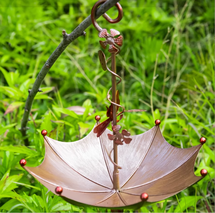 Nectar Charming Hanging Umbrella Bird Feeder - Decorative Outdoor Garden Accent V888-ELOSUNG28021