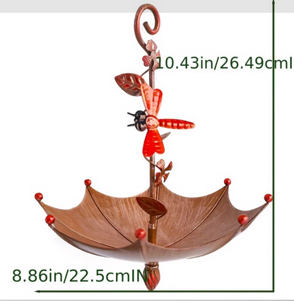 Nectar Charming Hanging Umbrella Bird Feeder - Decorative Outdoor Garden Accent V888-ELOSUNG28021