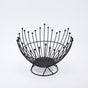 Pedestal Base Black Modern Metal Wire Fruit Basket Bowl - Countertop Storage for Fruit & Snacks V888-ELOSUNG28028