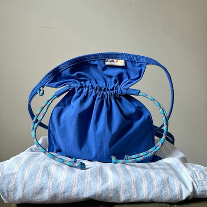 Blue 2PCS Cute Lightweight Drawstring Crossbody Phone Bag - Simple Mini Shoulder Pouch (21x22cm) V888-ELOSUNG28037