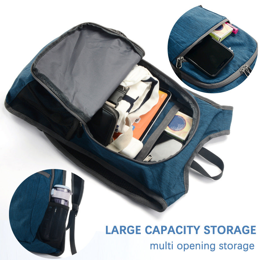 Grey Ultra Lightweight Packable Backpack - Foldable Daypack for Hiking & Travel V888-ELOSUNG28039