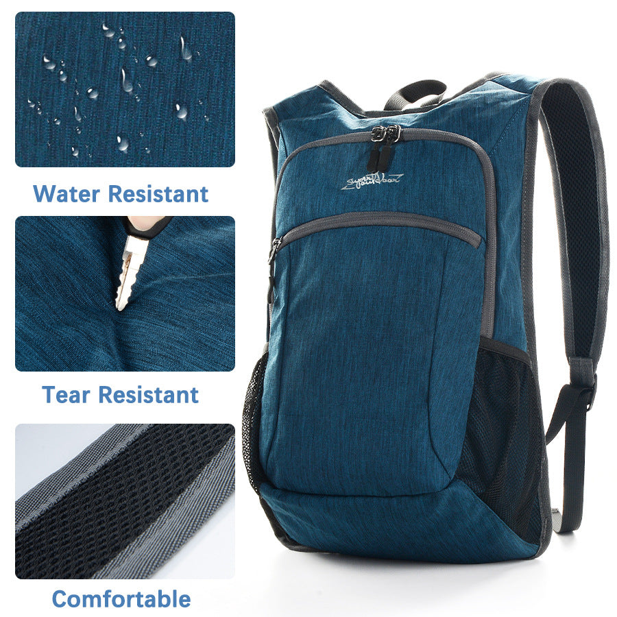 Grey Ultra Lightweight Packable Backpack - Foldable Daypack for Hiking & Travel V888-ELOSUNG28039