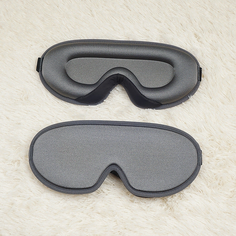 Grey Set of 2 3D Contoured Sleep Eye Masks - Total Blackout Memory Foam Blindfold with Lycra V888-ELOSUNG28044