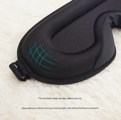 Purple Set of 2 3D Contoured Sleep Eye Masks - Total Blackout Memory Foam Blindfold with Lycra V888-ELOSUNG28045