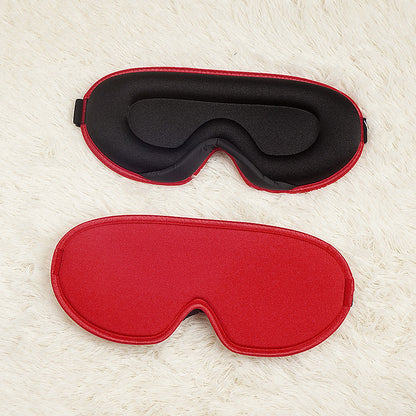 Red Set of 2 3D Contoured Sleep Eye Masks - Total Blackout Memory Foam Blindfold with Lycra V888-ELOSUNG28046
