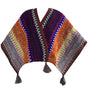Iridescent Cozy Knitted Poncho Cape - Thick Mohair Blend Winter Shawl Wrap (106x135cm) V888-ELOSUNG28072