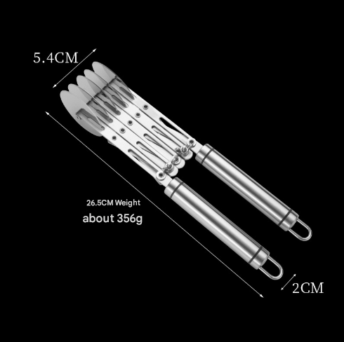 Doughnut Cutter Five Wheels Stainless Steel Multi-Wheel Rolling Dough Cutter - Pastry, Noodle & Lattice Slicer V888-ELOSUNG28127