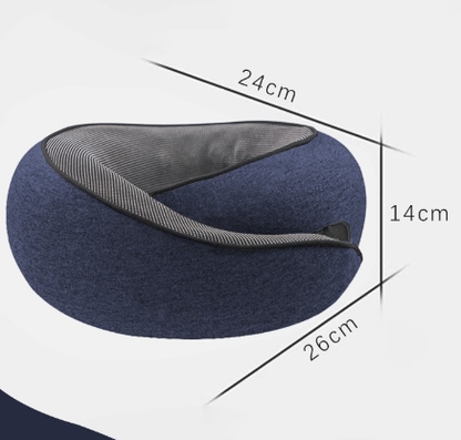 Navy Blue Ergonomic Memory Foam Travel Neck Pillow - U-Shaped Support for Naps & Journeys V888-ELOSUNG28140