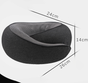 Black Ergonomic Memory Foam Travel Neck Pillow - U-Shaped Support for Naps & Journeys V888-ELOSUNG28141