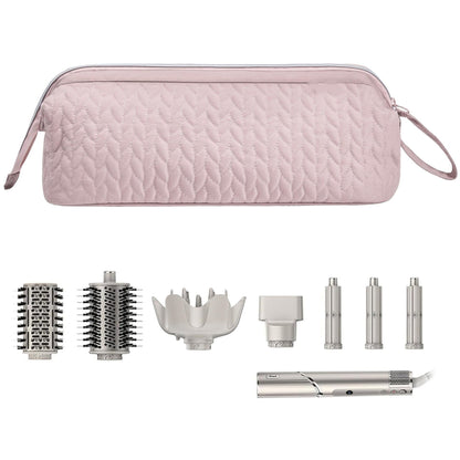 Pink Hair Styler Travel Case - Protective Storage Organizer Bag for Dryer, Curling Iron & Accessories V888-ELOSUNG28159