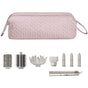 Pink Hair Styler Travel Case - Protective Storage Organizer Bag for Dryer, Curling Iron & Accessories V888-ELOSUNG28159