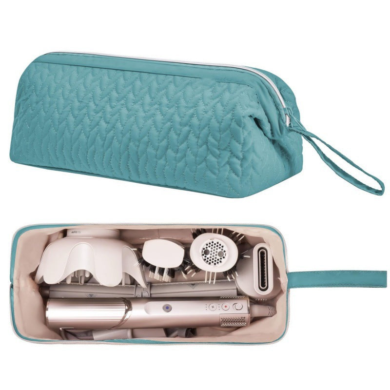 Green Hair Styler Travel Case - Protective Storage Organizer Bag for Dryer, Curling Iron & Accessories V888-ELOSUNG28160