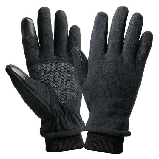 XS Black Warm Windproof Touchscreen Gloves - Anti-Slip Grip for Winter Cycling & Outdoor Sports V888-ELOSUNG28162